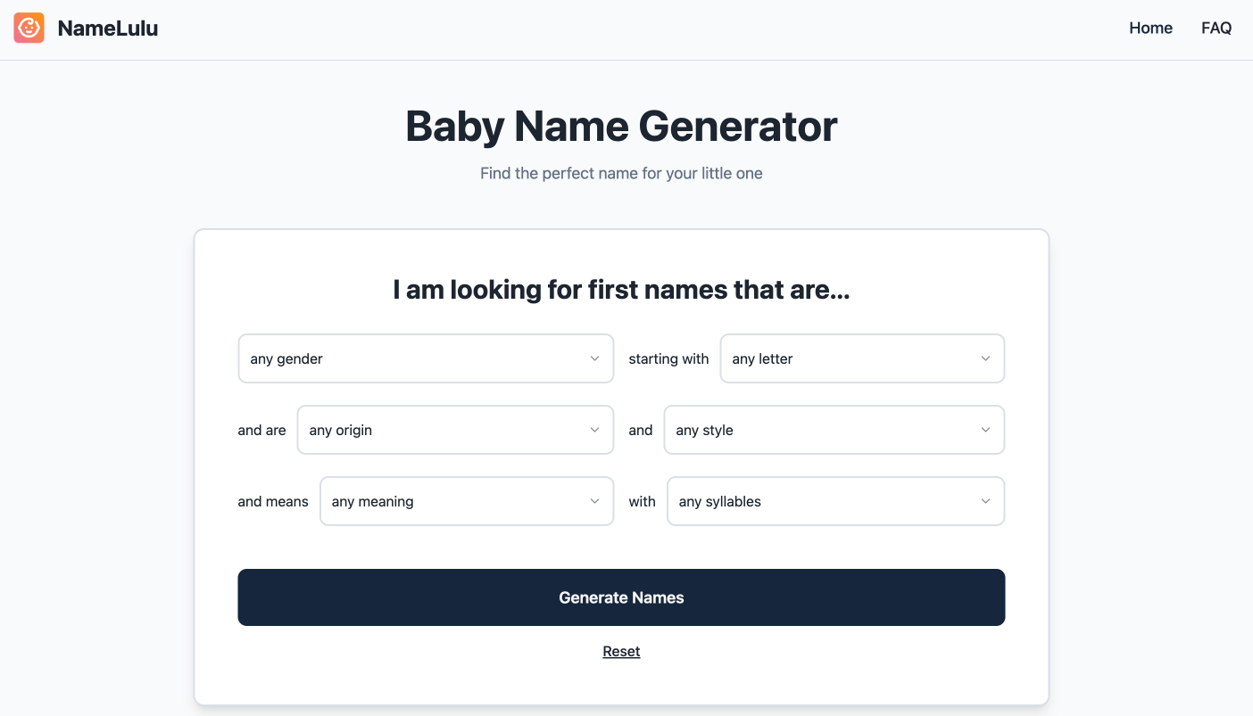 Baby Name Generator